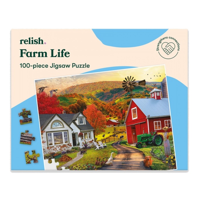 Puzzle Relish 100 elementów Życie na wsi dla seniora